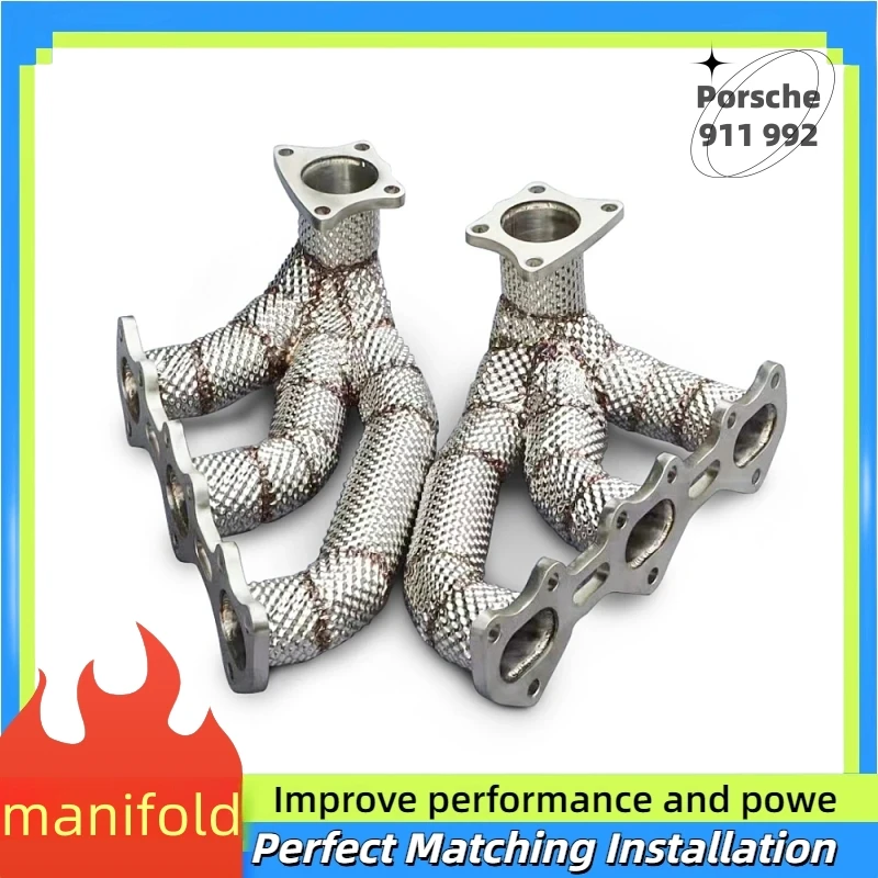 For Porsche 911 992 high flow downpipe exhaust manifold header stainless steel converter manifold without cat pipe converter
For Porsche 911 992 high flow downpipe exhaust manifold header stainless steel converter manifold without cat pipe converter