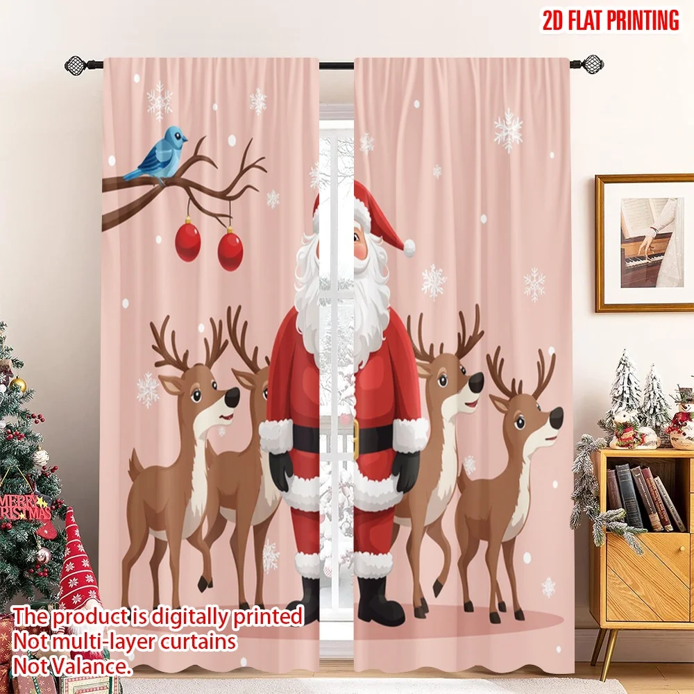 2pcs 2D flat printing Merry Christmas Popular Drapes Santa Claus Reindeer Christmas Celebration Polyester Without Electricity 
2pcs 2D flat printing Merry Christmas Popular Drapes Santa Claus Reindeer Christmas Celebration Polyester Without Electricity