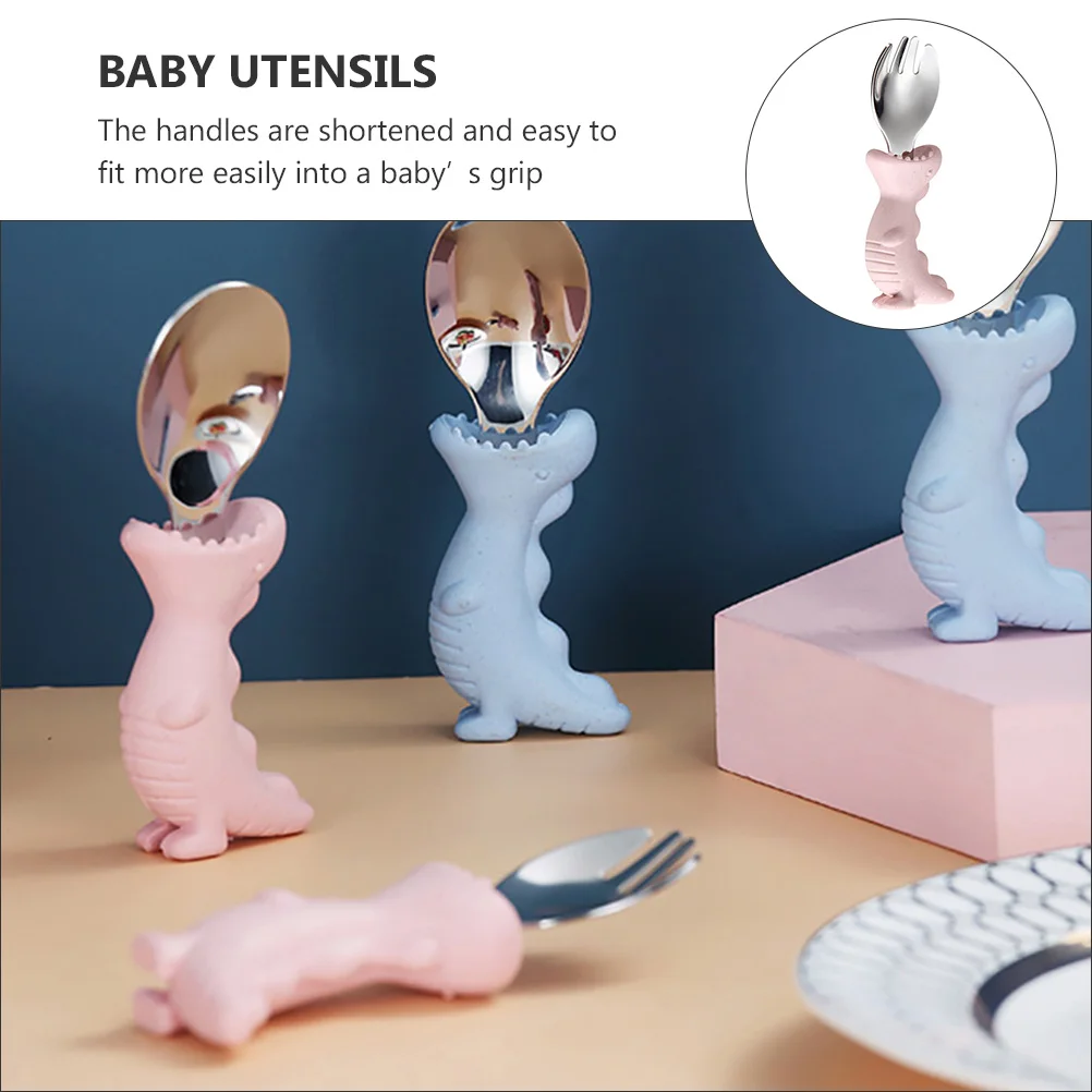 2pcs Baby Fork Spoon Set Stainless Steel Food Grade PP Handles Heat Resistant Compact Lightweight Toddler Training for Kids
2pcs Baby Fork Spoon Set Stainless Steel Food Grade PP Handles Heat Resistant Compact Lightweight Toddler Training for Kids