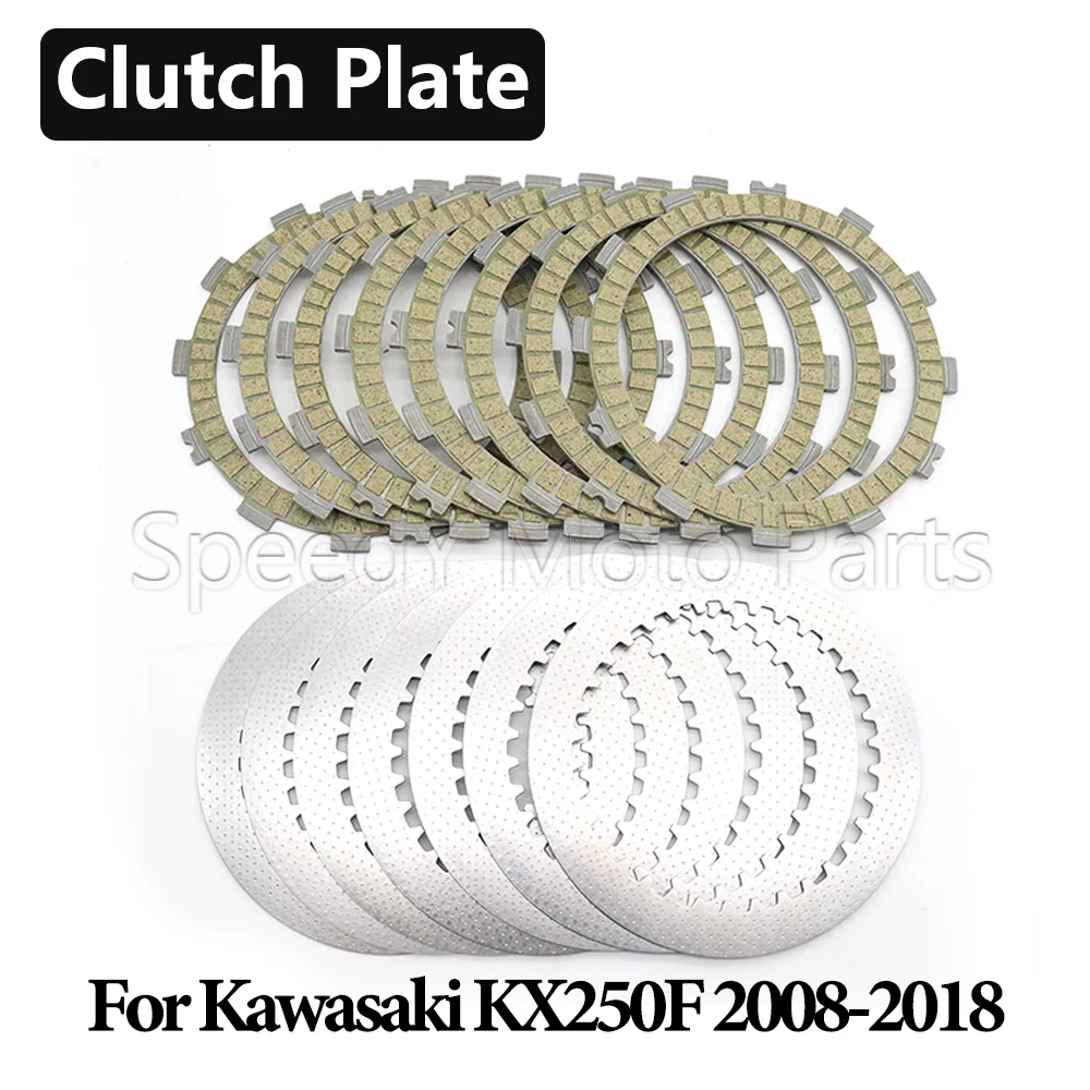 Motorcycle Clutch Friction Steel Plates Kit For Kawasaki KX250F 2008-2016 2017 2018 KX 250F
Motorcycle Clutch Friction Steel Plates Kit For Kawasaki KX250F 2008-2016 2017 2018 KX 250F