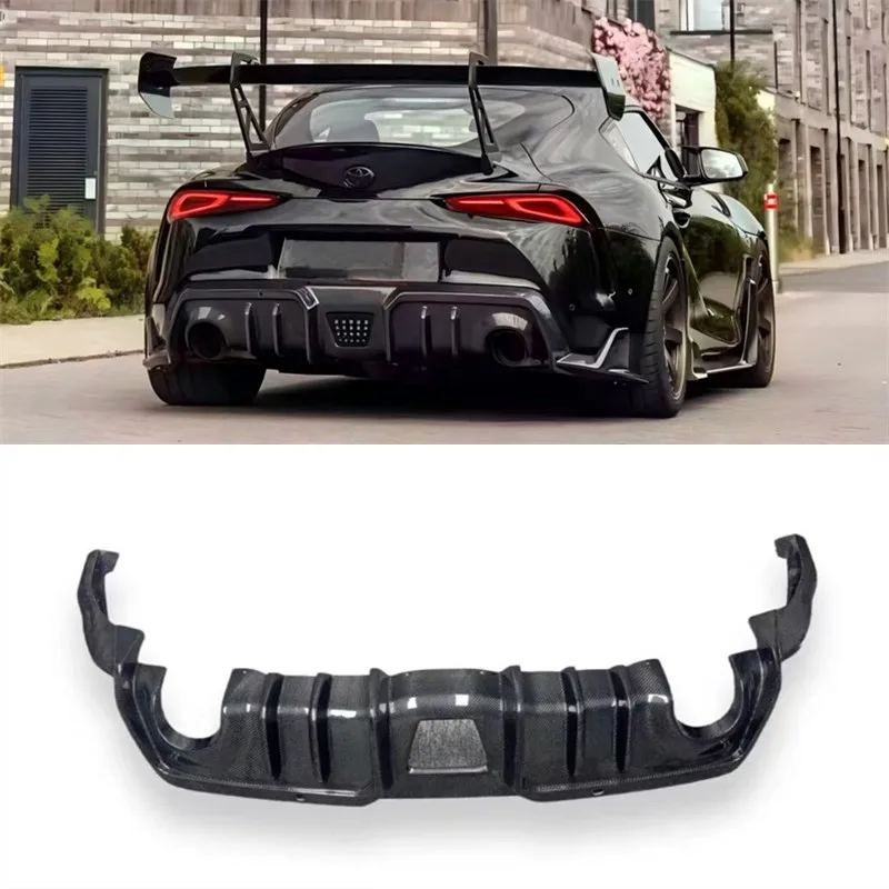 For Toyota Supra A90 A91 Real Carbon Fiber Car Rear Bumper Lip Diffuser Splitters Spoiler Back Car Accessories Body Kit
For Toyota Supra A90 A91 Real Carbon Fiber Car Rear Bumper Lip Diffuser Splitters Spoiler Back Car Accessories Body Kit