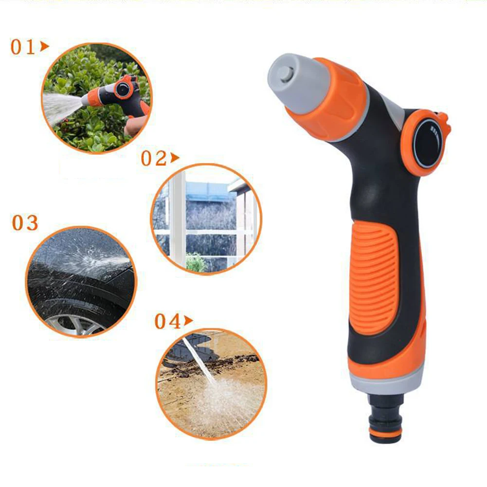 Irrigation Garden Watering Gun Thumb Control Water Hose Nozzle Sprayer 10 Modes Hose Spray Nozzle for Car Washing Floor Cleaning
Irrigation Garden Watering Gun Thumb Control Water Hose Nozzle Sprayer 10 Modes Hose Spray Nozzle for Car Washing Floor Cleaning