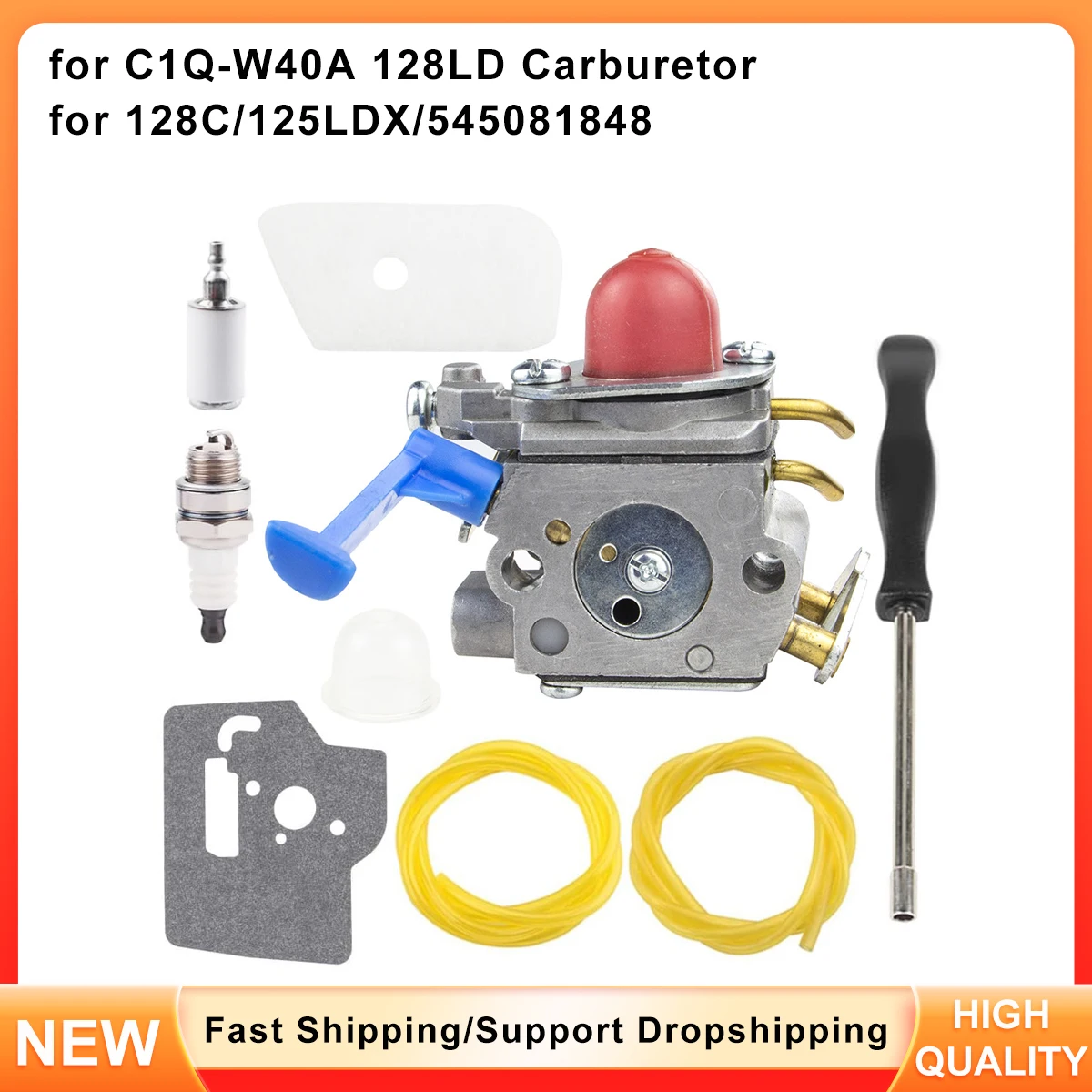 Carburetor Set For ZAMA C1Q-W40A - Compatible with 128LD, 125LDX String Trimmers / Blowers - OEM # 545081848
Carburetor Set For ZAMA C1Q-W40A - Compatible with 128LD, 125LDX String Trimmers / Blowers - OEM # 545081848