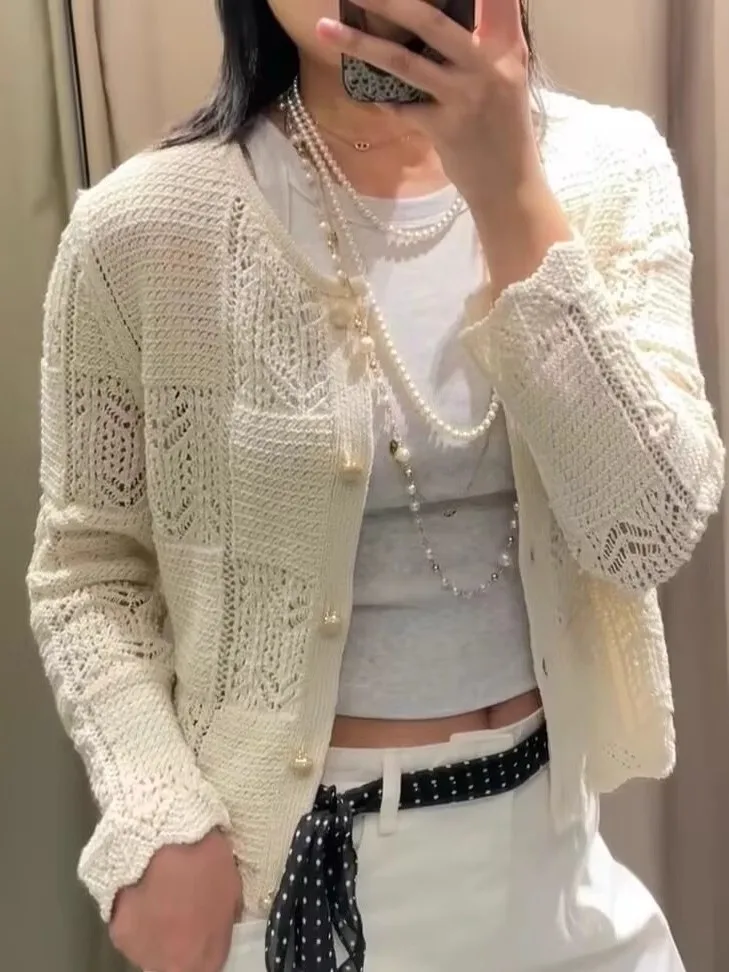 Лето 202, новый женский вязаный кардиган Lazy Sle, длинный круглый пуловер Ne, верхняя одежда, дышащий я, с цветочной вышивкой
Лето 202, новый женский вязаный кардиган Lazy Sle, длинный круглый пуловер Ne, верхняя одежда, дышащий я, с цветочной вышивкой