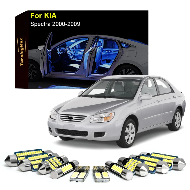 Canbus Interior Lighting LED Bulbs Kit Package For KIA Spectra 2000-2009 Trunk Dome Reading Lights Indoor Lamps Car Accessories
Canbus Interior Lighting LED Bulbs Kit Package For KIA Spectra 2000-2009 Trunk Dome Reading Lights Indoor Lamps Car Accessories