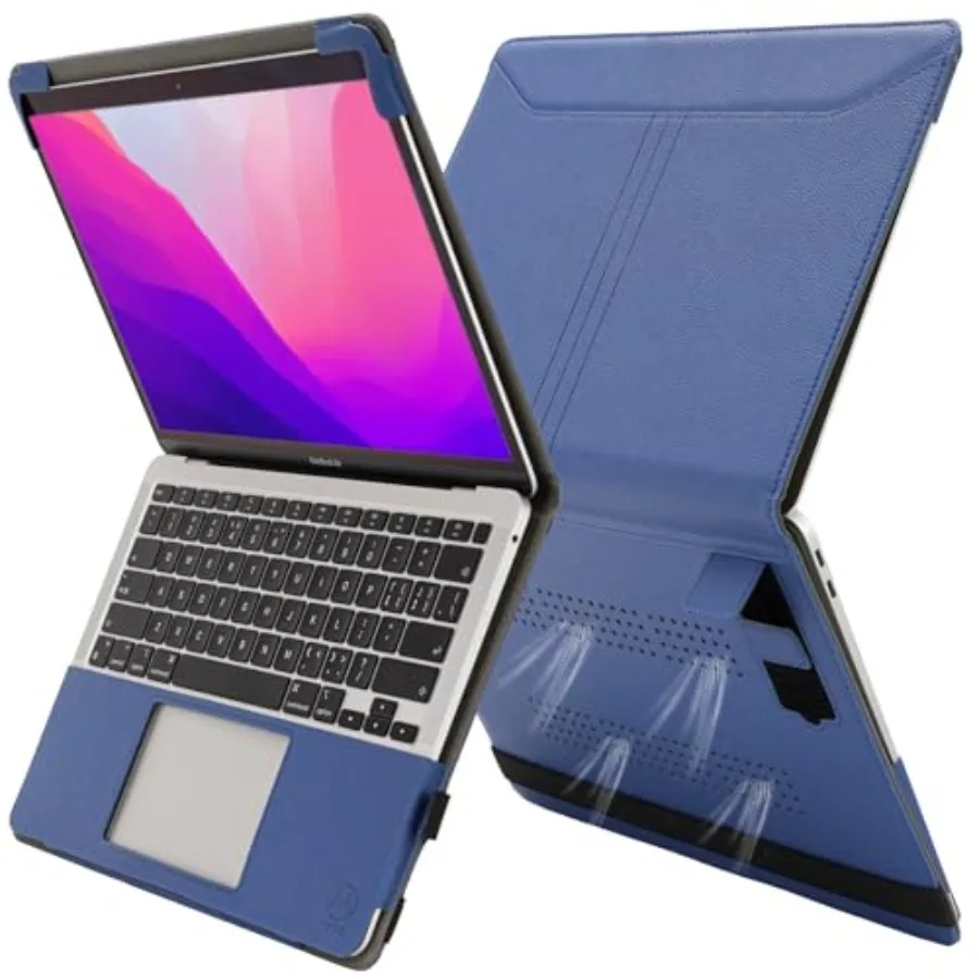 TYTX Compatible with MacBook Pro 13 Inch Case 2016-2025 PU Leather with Stand and Vents for Model M2 A2338 M1 A2251 A2289 A2159
TYTX Compatible with MacBook Pro 13 Inch Case 2016-2025 PU Leather with Stand and Vents for Model M2 A2338 M1 A2251 A2289 A2159