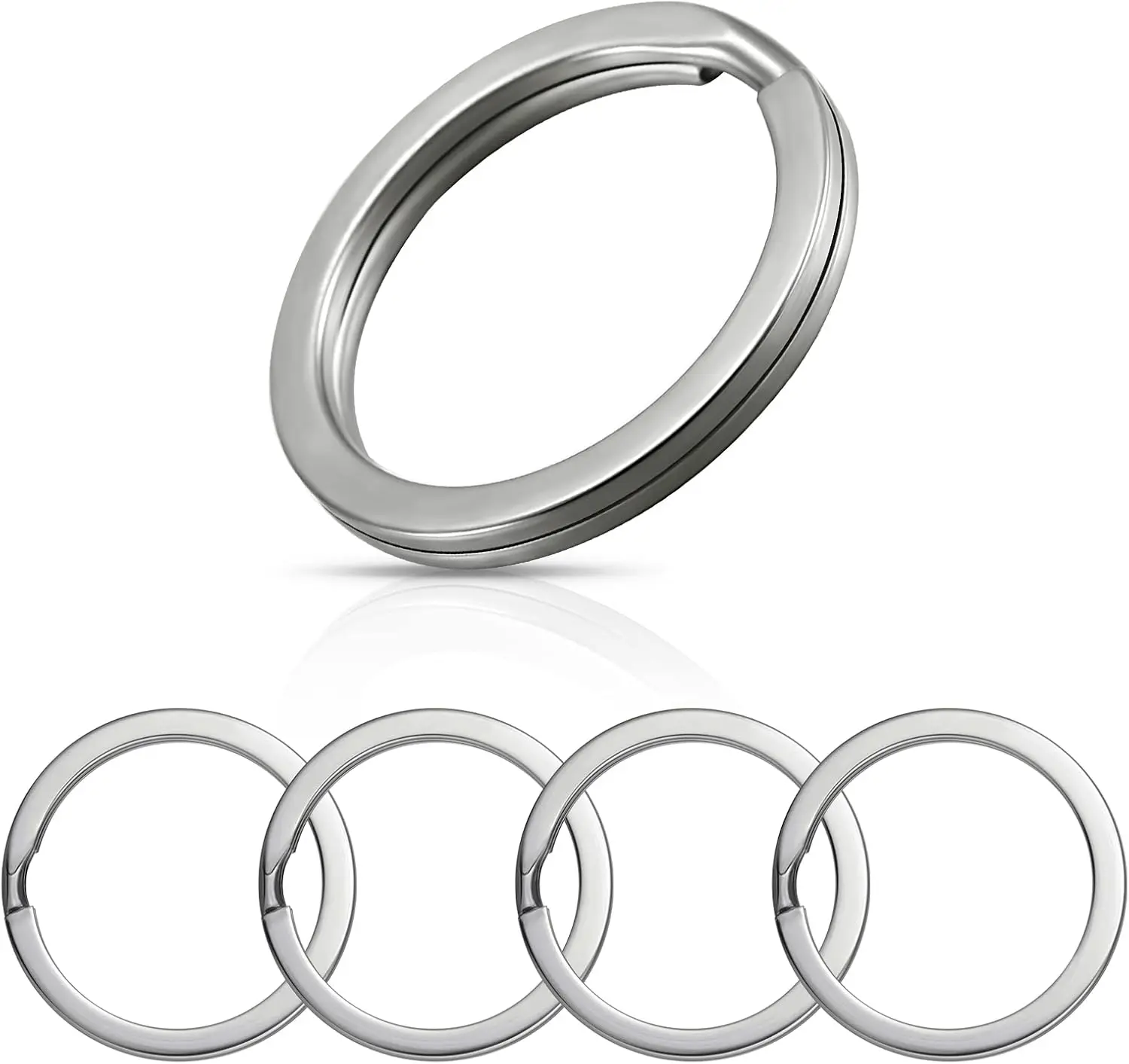 5 Pack Titanium Key Rings Split Rings 25 mm for Home Car Keys Attachment
5 Pack Titanium Key Rings Split Rings 25 mm for Home Car Keys Attachment