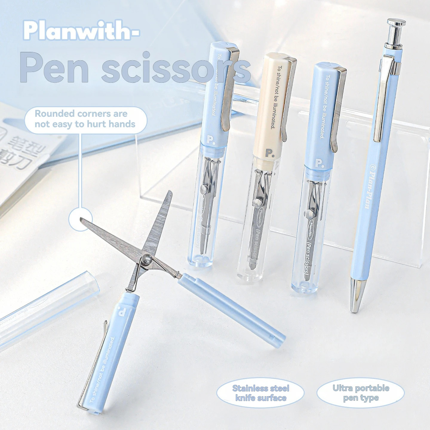 1PC Pen Type Scissors New Student Hand Portable Scissors Paper Cuttings Office Easy Storage Knife
1PC Pen Type Scissors New Student Hand Portable Scissors Paper Cuttings Office Easy Storage Knife