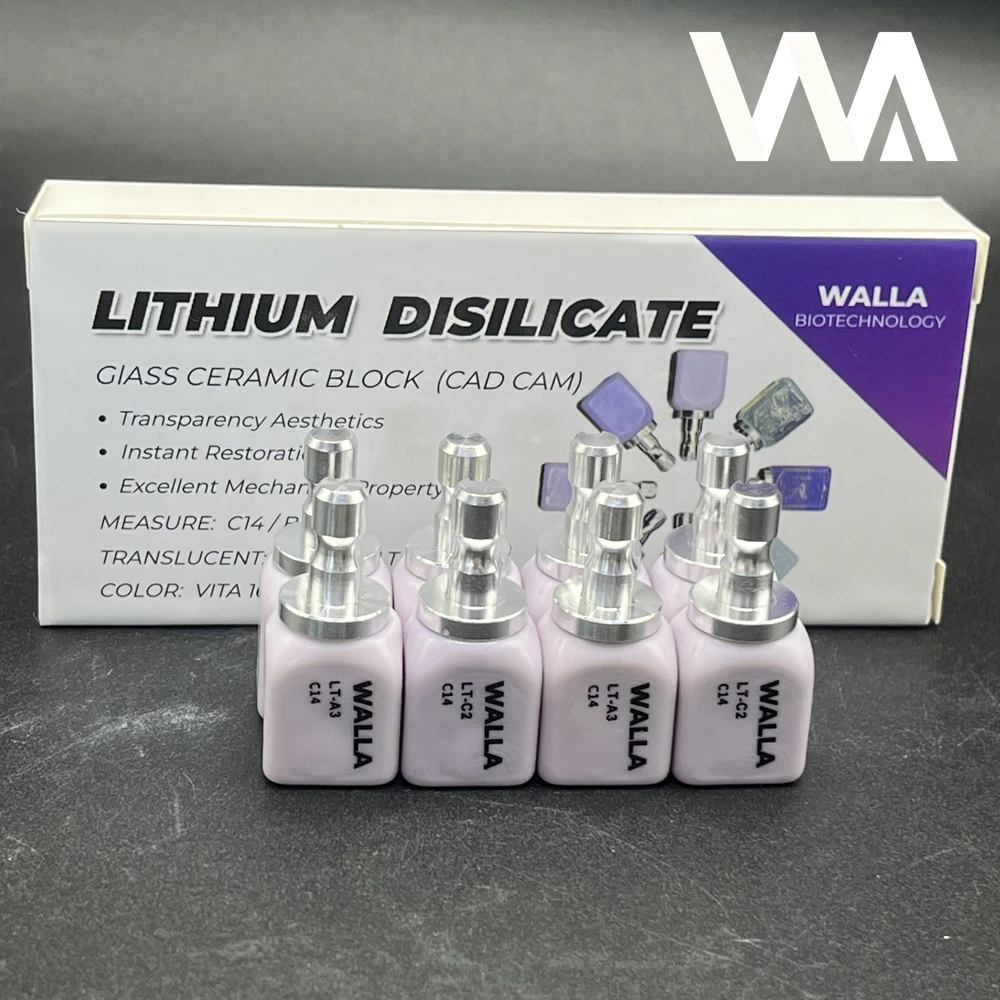 5 шт. VITA Shade C14 Блок из дисиликата лития HT/MT/LT – прочный стоматологический CAD/CAM материал для коронок и вкладок, обеспечивающий эстетические результаты
5 шт. VITA Shade C14 Блок из дисиликата лития HT/MT/LT – прочный стоматологический CAD/CAM материал для коронок и вкладок, обеспечивающий эстетические результаты