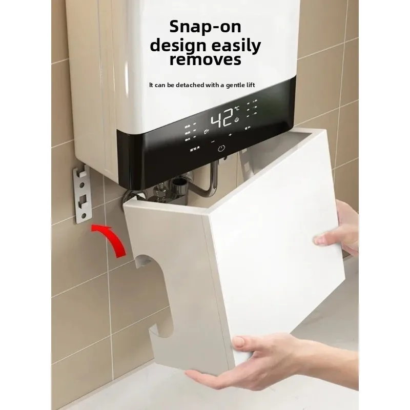 Magnetic Water Heater Cover - Decorative Pegboard for Hiding Gas Pipes, Kitchen Wall Mount Storage Shelf with Hooks
Magnetic Water Heater Cover - Decorative Pegboard for Hiding Gas Pipes, Kitchen Wall Mount Storage Shelf with Hooks