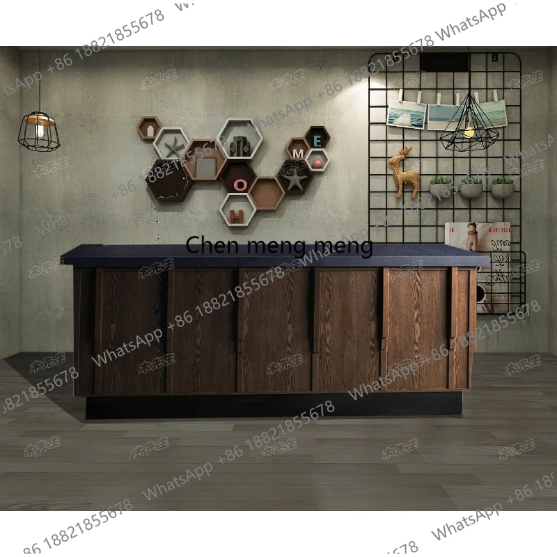 Company front desk checkout page retro Chinese clothing store simple modern bar 1.2 meters European corner counter table
Company front desk checkout page retro Chinese clothing store simple modern bar 1.2 meters European corner counter table