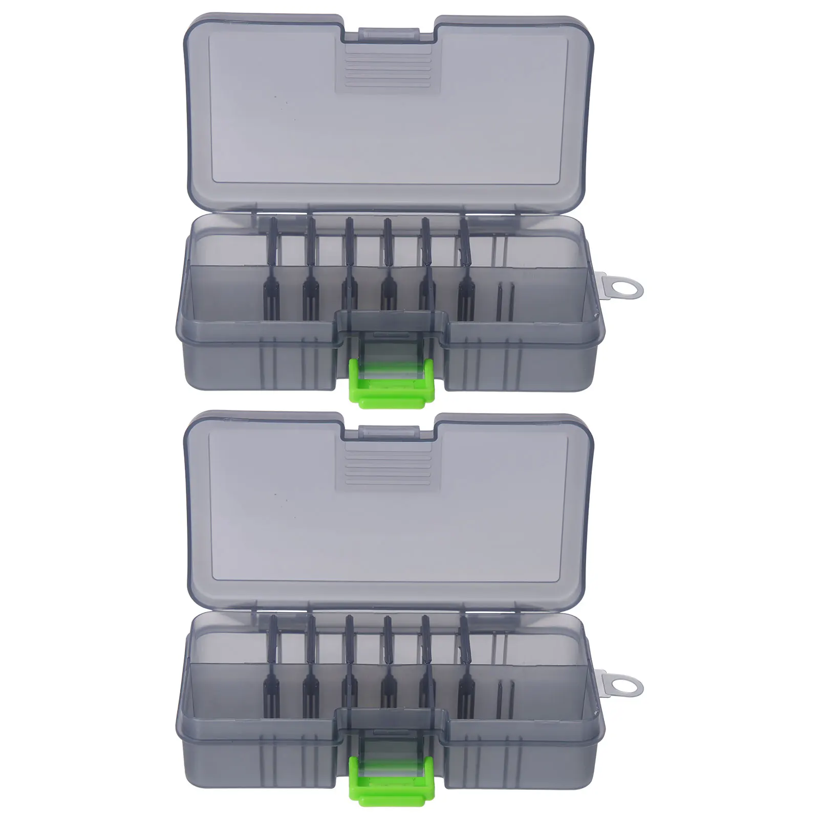 2Pcs Bait Box Fishing Container Spoon Hooks Baits Storage Boxes Portable Tackle Gear Green Outdoor Carrying Lid Durable Impact
2Pcs Bait Box Fishing Container Spoon Hooks Baits Storage Boxes Portable Tackle Gear Green Outdoor Carrying Lid Durable Impact