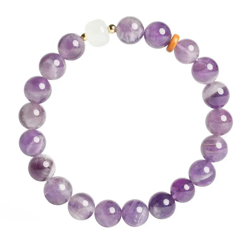 New Chinese Style Amethyst Single Loop Minimalist Beaded Bracelet for Men and Women Versatile Prayer Lucky Wristband Gifts
New Chinese Style Amethyst Single Loop Minimalist Beaded Bracelet for Men and Women Versatile Prayer Lucky Wristband Gifts