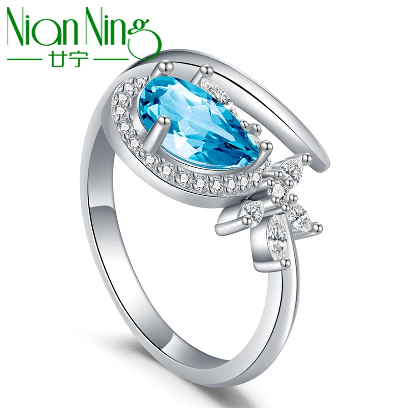NianNing 100% Topaz Sterling Silver Rings for Women 925 Silver 2022 Trend Blue Stone Gem Gemstones S925 Gift Fine Jewelry 7005
NianNing 100% Topaz Sterling Silver Rings for Women 925 Silver 2022 Trend Blue Stone Gem Gemstones S925 Gift Fine Jewelry 7005