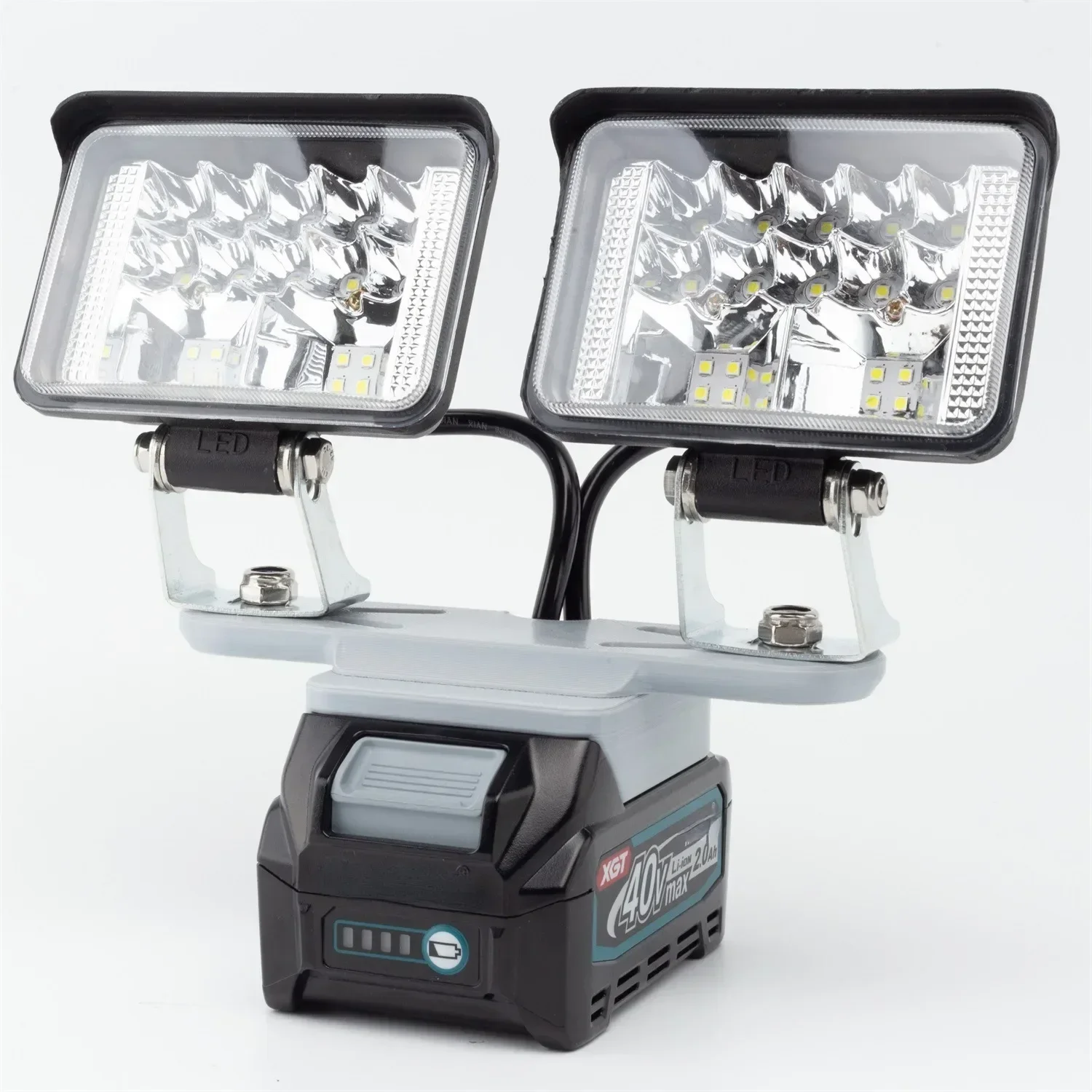 Portable Wireless Flashlight LED Work Light For Makita 40V Li-ion Battery Outdoor Lamp Workshop Camping Emergency 2 Head Light
Portable Wireless Flashlight LED Work Light For Makita 40V Li-ion Battery Outdoor Lamp Workshop Camping Emergency 2 Head Light