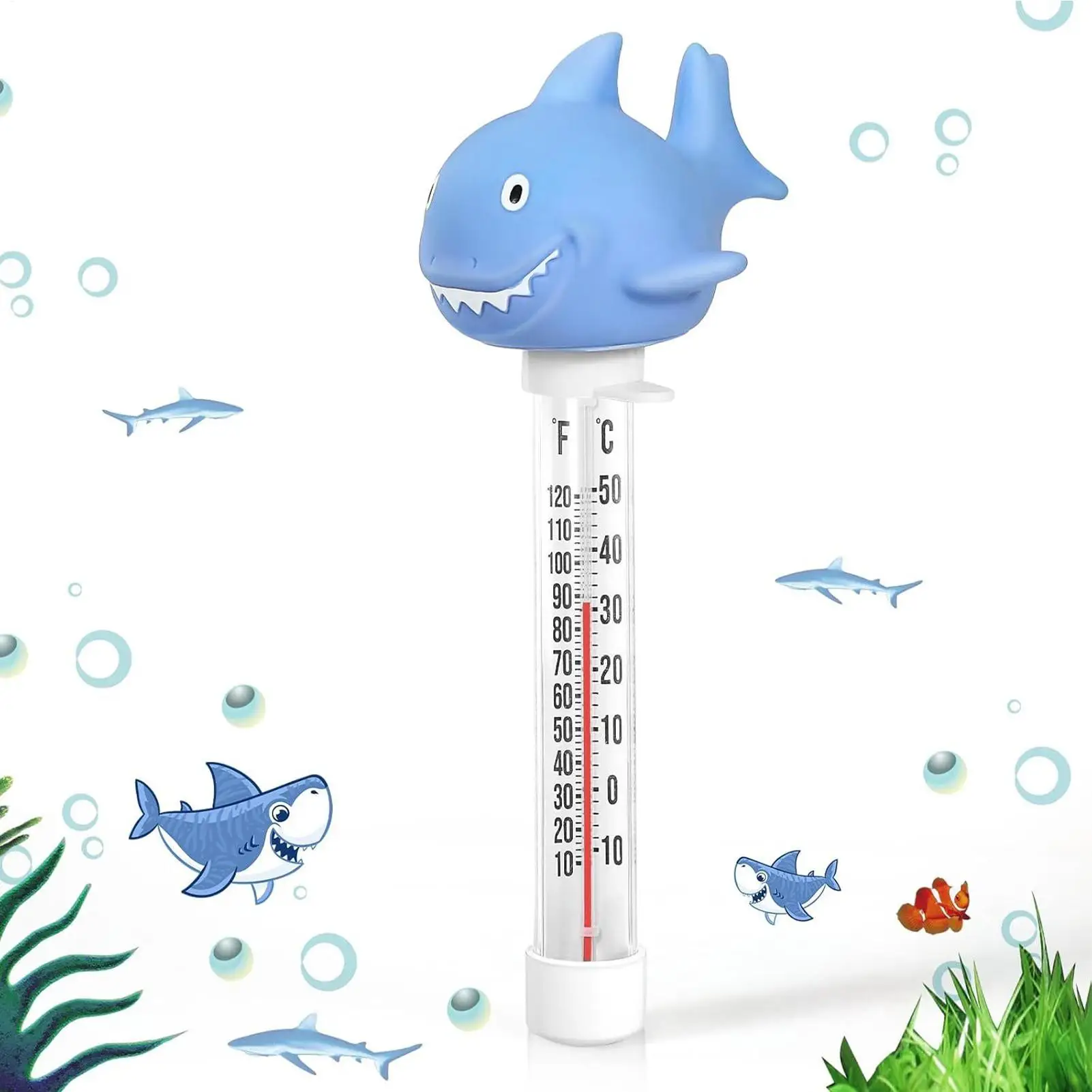 Pool Temp Gauge Water Temp Shark Gauge Floating Water Temperature Monitoring Device For Spa Bathtub Swimming Aquarium Pond Bath
Pool Temp Gauge Water Temp Shark Gauge Floating Water Temperature Monitoring Device For Spa Bathtub Swimming Aquarium Pond Bath