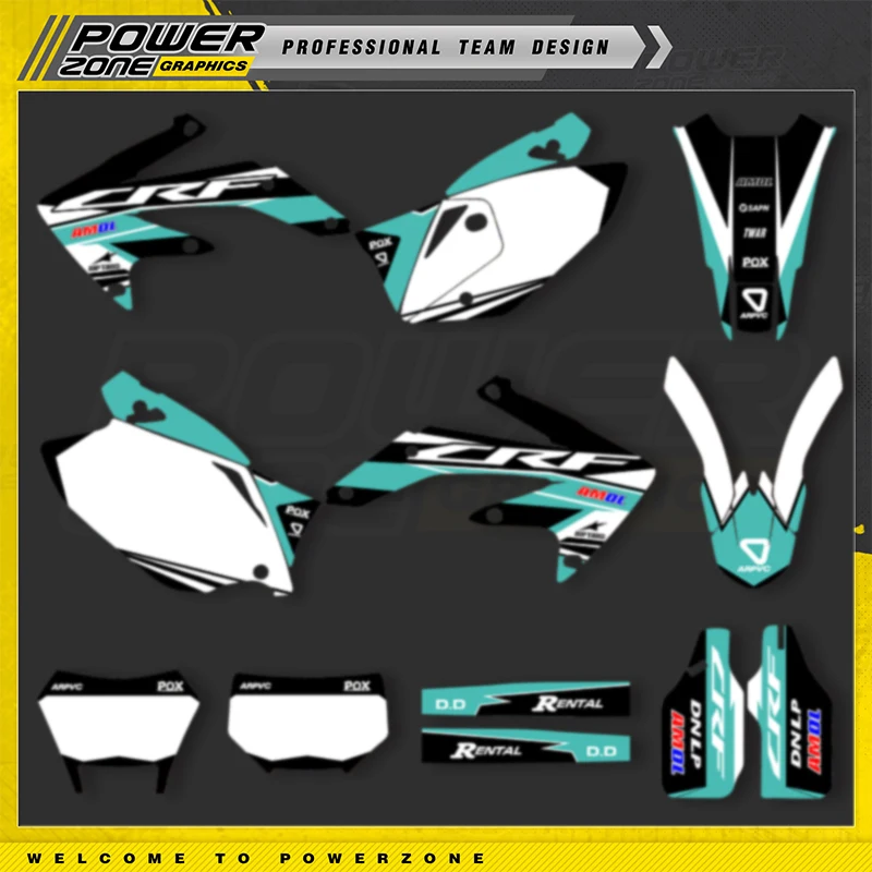 PowerZone Custom Graphics Backgrounds Decals Stickers Kits For HONDA CRF450X 2018 2017-2005 Motocycle Sticker Name Number 001
PowerZone Custom Graphics Backgrounds Decals Stickers Kits For HONDA CRF450X 2018 2017-2005 Motocycle Sticker Name Number 001