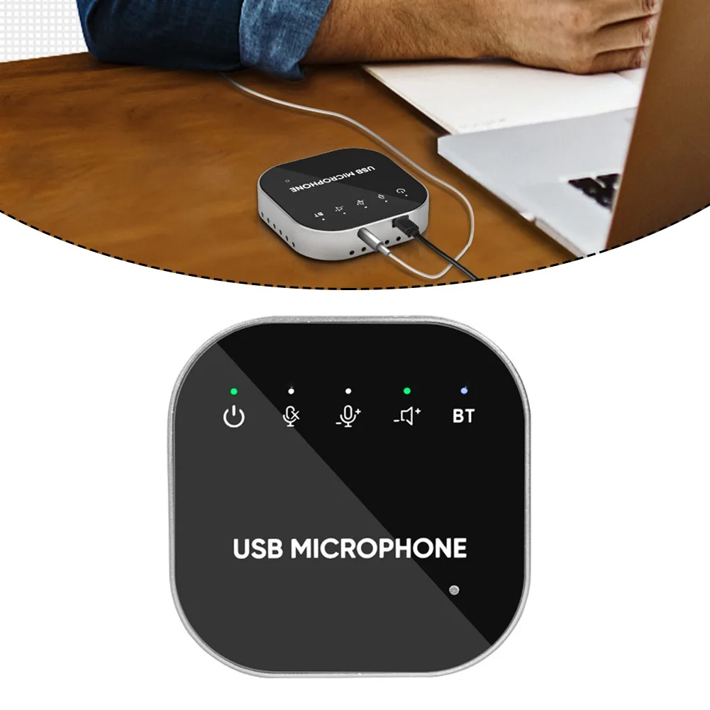 Запись живого микрофона Настольный USB-спикерфон для конференций Встроенный динамик для ПК Аксессуары для ноутбуков
Запись живого микрофона Настольный USB-спикерфон для конференций Встроенный динамик для ПК Аксессуары для ноутбуков