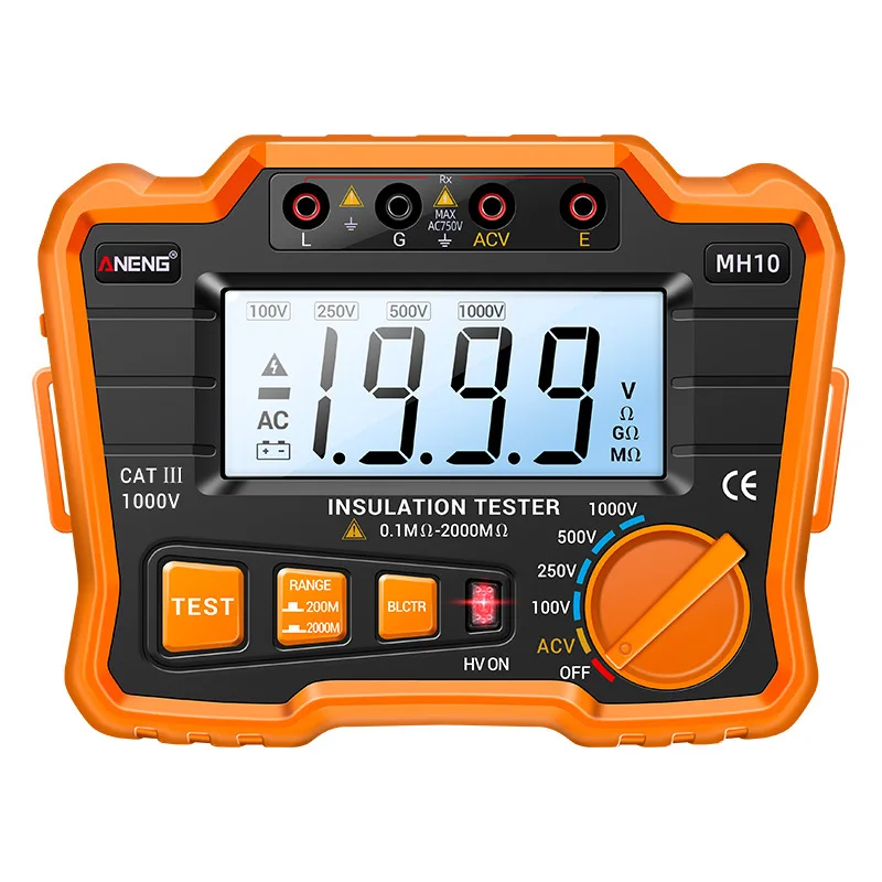 ANENG Digital Megohmmeter Insulation Resistance Tester High-Precision Insulation Electronic Measurement Instrument
ANENG Digital Megohmmeter Insulation Resistance Tester High-Precision Insulation Electronic Measurement Instrument
