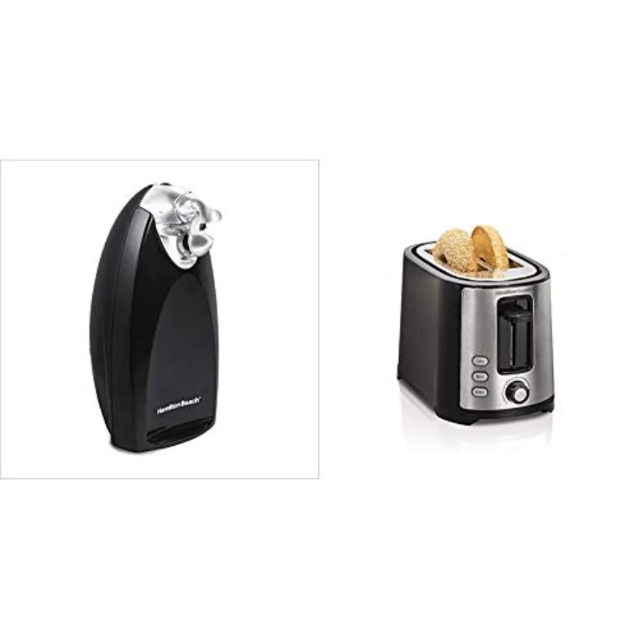 Electric Can Opener + Toaster Bundle with Auto Shutoff and Bagel Function Stainless Steel Silver Easy to Use and Safe
Electric Can Opener + Toaster Bundle with Auto Shutoff and Bagel Function Stainless Steel Silver Easy to Use and Safe