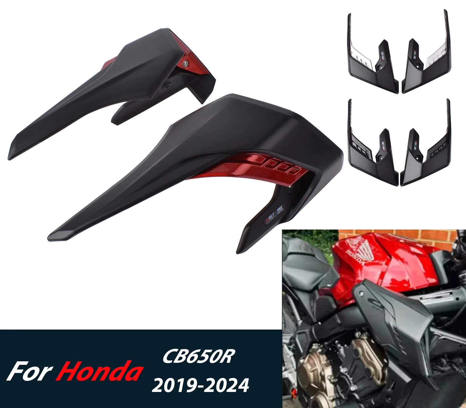  Защита крыла мотоцикла для CB650R, крылышки для Honda CB 650R 2019-2024, ветровой обтекатель, крылышки, накладка на плавник, аксессуары
Защита крыла мотоцикла для CB650R, крылышки для Honda CB 650R 2019-2024, ветровой обтекатель, крылышки, накладка на плавник, аксессуары