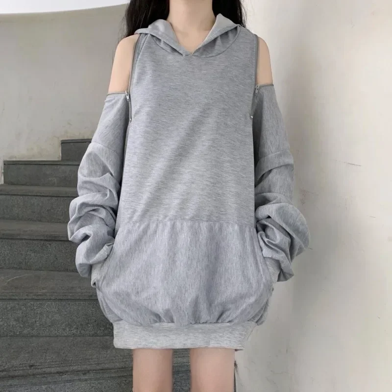 Черные женские толстовки с капюшоном Bf Oversize Y2k, однотонные, в консервативном стиле, Street Sudaderas Mujer, в стиле панк, с открытыми плечами, Harajuku
Черные женские толстовки с капюшоном Bf Oversize Y2k, однотонные, в консервативном стиле, Street Sudaderas Mujer, в стиле панк, с открытыми плечами, Harajuku