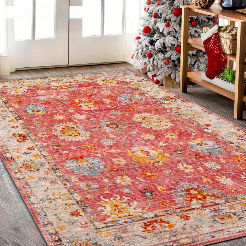 Traditional Vintage Pattern Rug, Soft Area Carpet, Suitable for Living Room, Bedroom, Study, Garden, Balcony, Machine Washable
Traditional Vintage Pattern Rug, Soft Area Carpet, Suitable for Living Room, Bedroom, Study, Garden, Balcony, Machine Washable