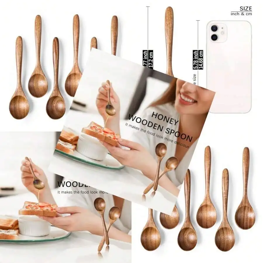 Wooden Honey Spoon Set For Tea Coffee Soup Small Acacia Wood Serving Spoons
Wooden Honey Spoon Set For Tea Coffee Soup Small Acacia Wood Serving Spoons