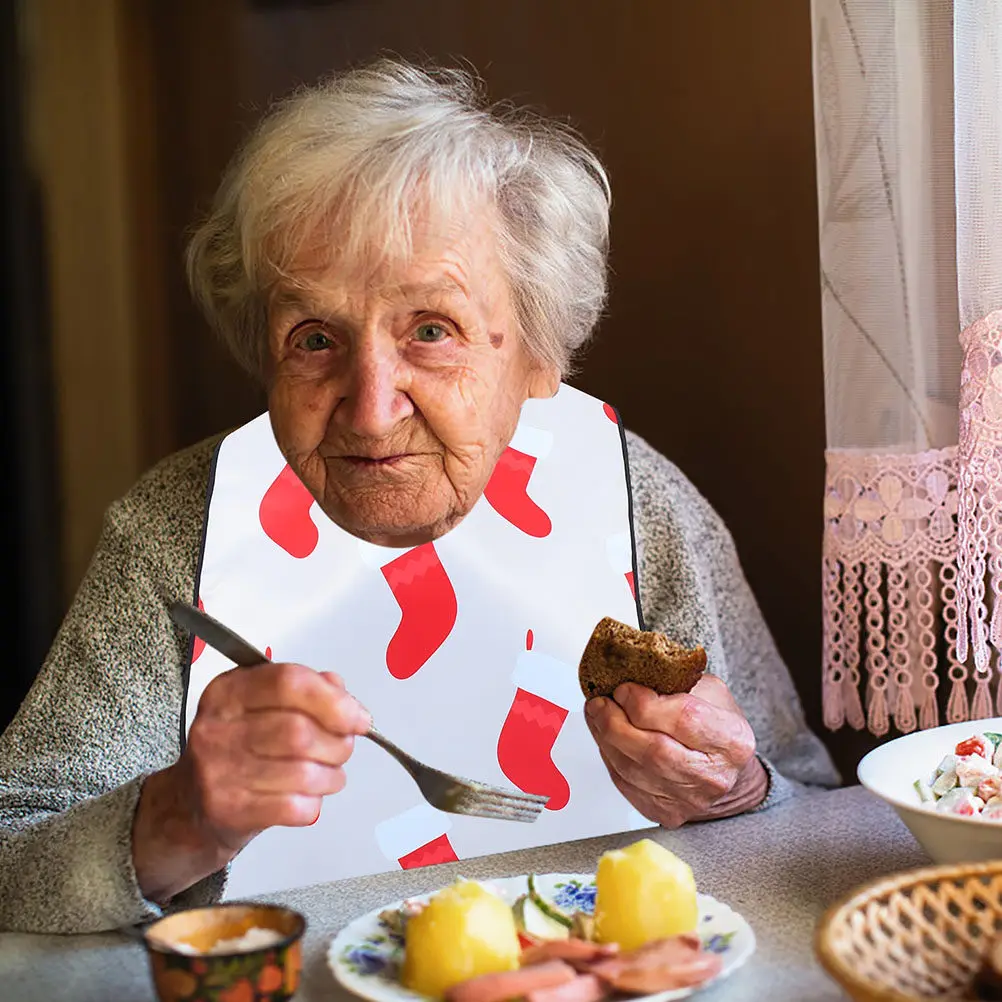 2pcs Christmas Adult Bib Waterproof Adjustable For Elderly Disabled Women Senior Eating Cloth Protector Multi-Use Snap Buckle
2pcs Christmas Adult Bib Waterproof Adjustable For Elderly Disabled Women Senior Eating Cloth Protector Multi-Use Snap Buckle