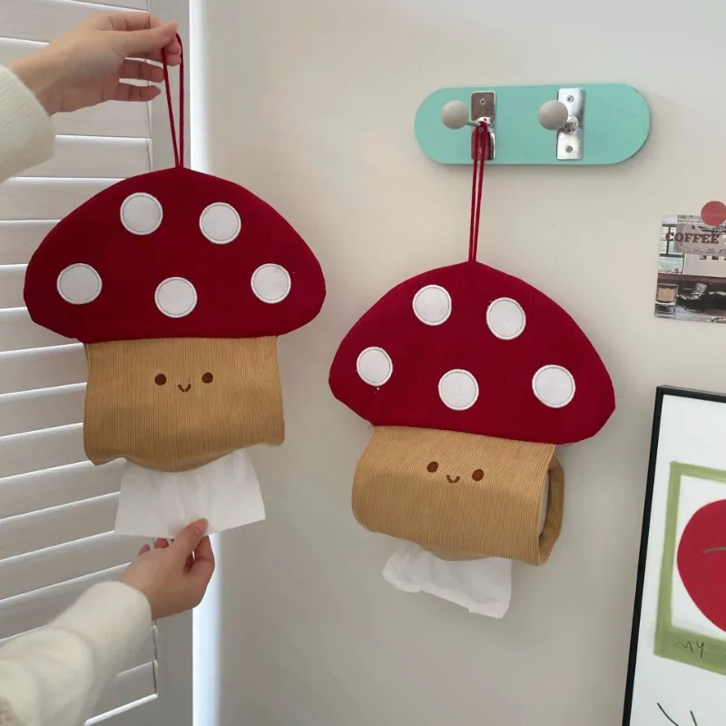 Wall Mounted Roll Paper Box Creative Tissue Box Cute Mushroom Tissue Cover Kitchen Bathroom Toilet Paper Holder Hanging Storage
Wall Mounted Roll Paper Box Creative Tissue Box Cute Mushroom Tissue Cover Kitchen Bathroom Toilet Paper Holder Hanging Storage
