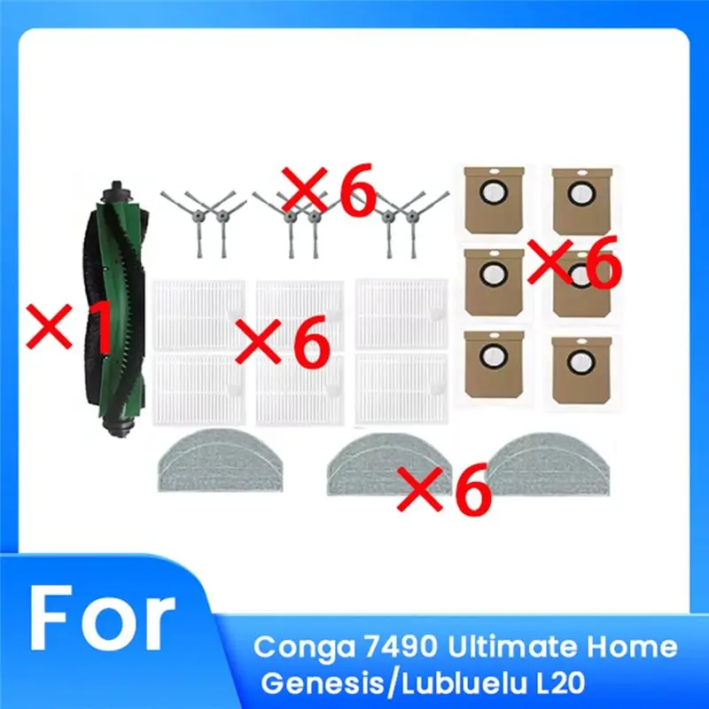 A84X-25 Pcs For Conga 7490 Ultimate Home Genesis/Lubluelu L20 Sweeping Robot Accessories Cleaner Parts Replacement
A84X-25 Pcs For Conga 7490 Ultimate Home Genesis/Lubluelu L20 Sweeping Robot Accessories Cleaner Parts Replacement