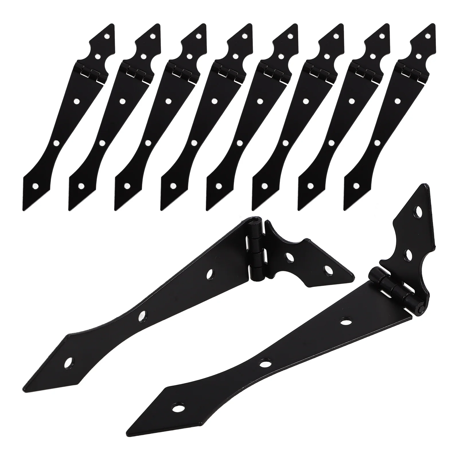 10pcs Garden Heavy Duty Iron Gate Iron Fence Door Hinge Fence Gate Hinges Black Hardware Replacement
10pcs Garden Heavy Duty Iron Gate Iron Fence Door Hinge Fence Gate Hinges Black Hardware Replacement