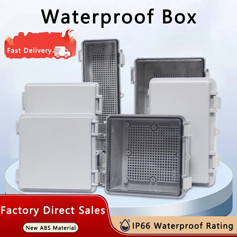 IP66 Electrical Plastic Enclosure ABS Power Junction Box Outdoor Waterproof Distribution Box for Electric Instrument Project
IP66 Electrical Plastic Enclosure ABS Power Junction Box Outdoor Waterproof Distribution Box for Electric Instrument Project