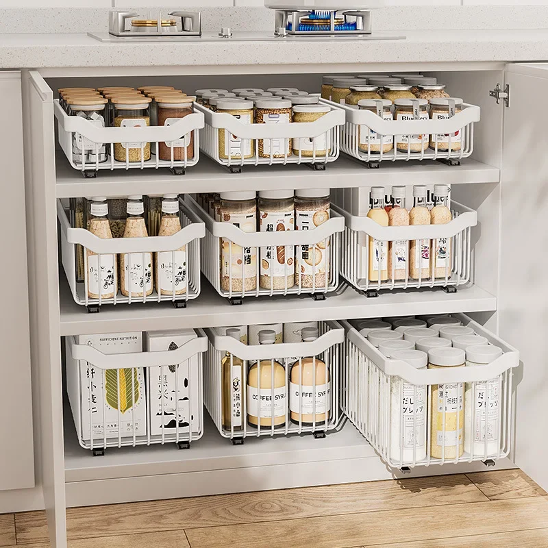 Kitchen Storage Shelf Sink Storage Basket Pull Type Drawer Type Storage Tray Spice Box Storage Rack Kitchen Accessories New
Kitchen Storage Shelf Sink Storage Basket Pull Type Drawer Type Storage Tray Spice Box Storage Rack Kitchen Accessories New