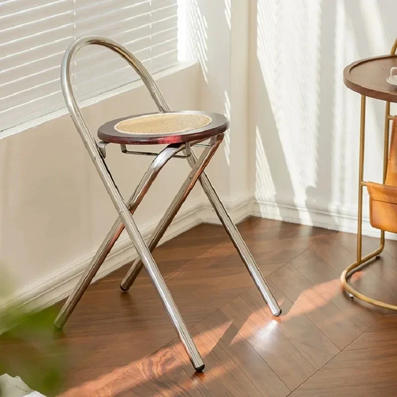 French Vintage Chair Medieval Rattan Folding Chair Cafe Wind Back Chair Small Apartment Stainless Steel Dining
French Vintage Chair Medieval Rattan Folding Chair Cafe Wind Back Chair Small Apartment Stainless Steel Dining