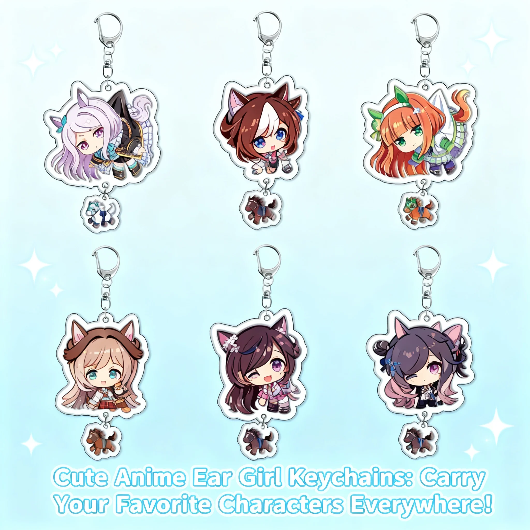 Unaffiliated Acrylic Keychain Pendant Pretty Derby Uma Musume Anime Figure Keychain For Cosplay Gift Drop Shipping
Unaffiliated Acrylic Keychain Pendant Pretty Derby Uma Musume Anime Figure Keychain For Cosplay Gift Drop Shipping
