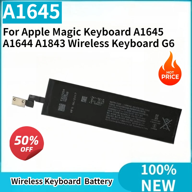 Совершенно новая сменная батарея для клавиатуры Apple Magic Keyboard A1645 A1644 A1843, батарейки для беспроводной клавиатуры G6
Совершенно новая сменная батарея для клавиатуры Apple Magic Keyboard A1645 A1644 A1843, батарейки для беспроводной клавиатуры G6