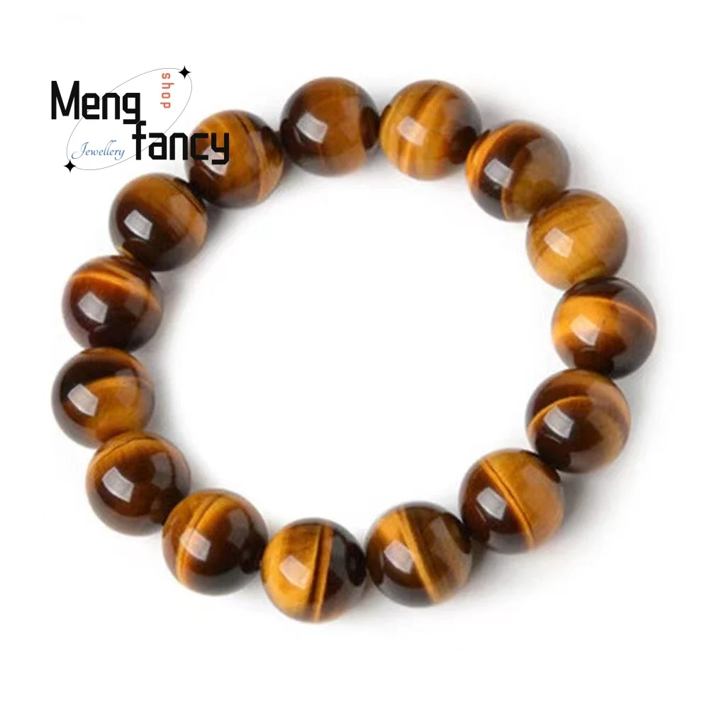 Natural Yellow Tiger Eye Stone Bracelet Simple Elegant High-grade Luxury Quality Jewelry Best Selling Fashion Fine Holiday Gifts
Natural Yellow Tiger Eye Stone Bracelet Simple Elegant High-grade Luxury Quality Jewelry Best Selling Fashion Fine Holiday Gifts