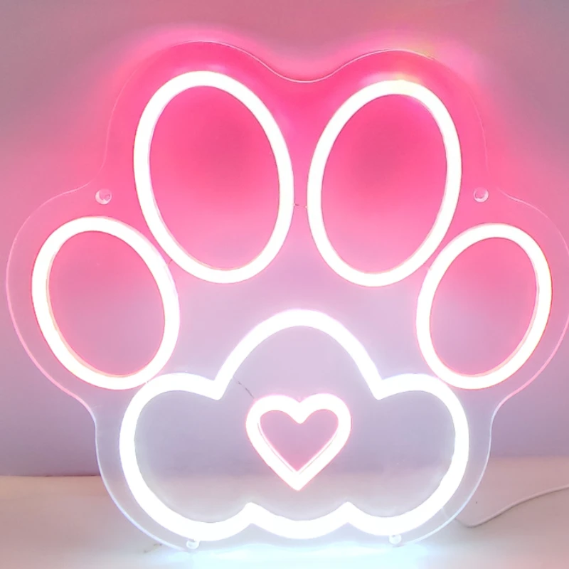 Clawprint LED neon lights, wall decoration for pet stores, USB-powered with adjustable brightness, Christmas, birthday gift
Clawprint LED neon lights, wall decoration for pet stores, USB-powered with adjustable brightness, Christmas, birthday gift