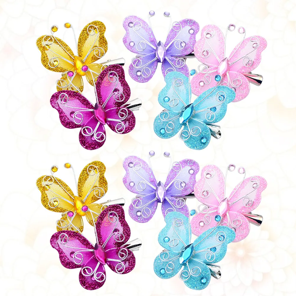 10Pcs Butterfly Hair Clips Elegant Gauze Duckbill Clips Mixed Color Kids Girls Hairpin Party Photography Festival Hair
10Pcs Butterfly Hair Clips Elegant Gauze Duckbill Clips Mixed Color Kids Girls Hairpin Party Photography Festival Hair