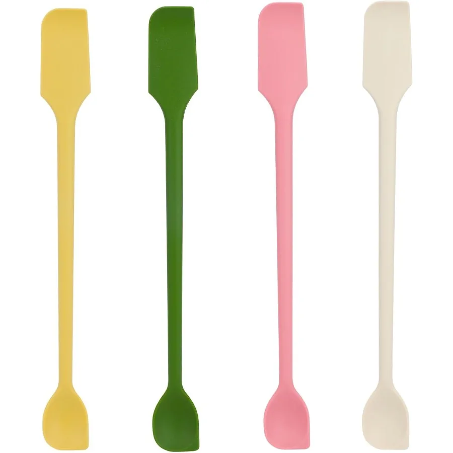 Mini Silicone Spatulas Set Dual Sided Multutiol Small Kitchen Scraper Long Spoon Reusable Stirrer for Jam Cake Cream Butter Ic
Mini Silicone Spatulas Set Dual Sided Multutiol Small Kitchen Scraper Long Spoon Reusable Stirrer for Jam Cake Cream Butter Ic