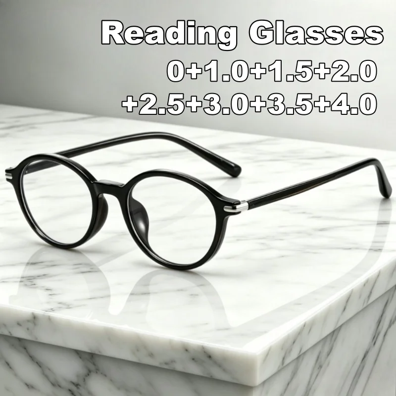 Nerdy Small-Frame Oval Presbyopia Glasses Simple Versatile Ultra-Lightweight Blue Light Blocking Reading Glasses for Women
Nerdy Small-Frame Oval Presbyopia Glasses Simple Versatile Ultra-Lightweight Blue Light Blocking Reading Glasses for Women