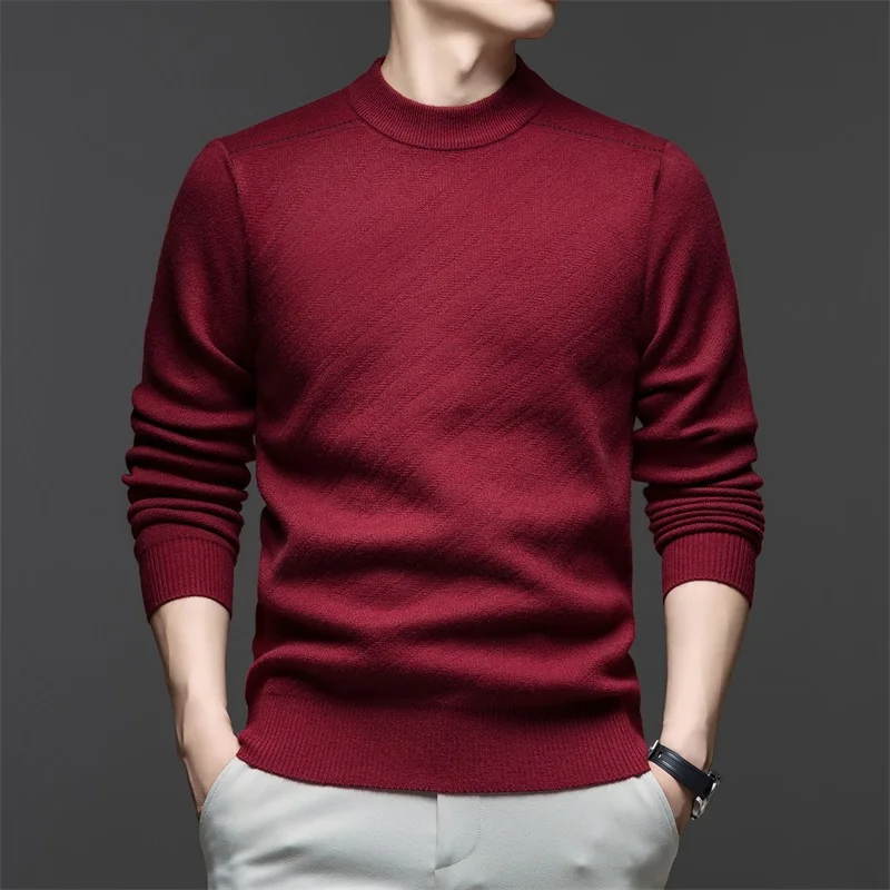 Stand Striped Winter Casual Knitted Sweater Midlife Soft Polyester Blend Long Sve Busin Casual Ne Design Warm
Stand Striped Winter Casual Knitted Sweater Midlife Soft Polyester Blend Long Sve Busin Casual Ne Design Warm