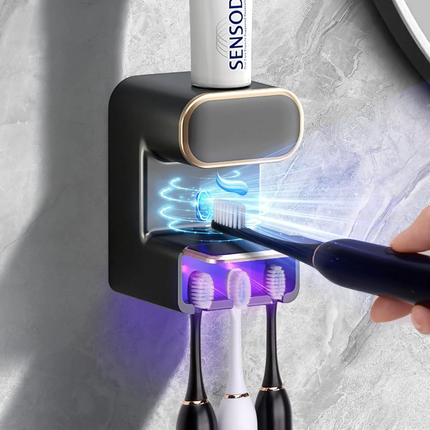 Automatic Toothpaste Dispenser,Wall Mounted Electric Toothpaste Dispenser with 3 Toothpaste Slots,Toothpaste Dispenser for Kids
Automatic Toothpaste Dispenser,Wall Mounted Electric Toothpaste Dispenser with 3 Toothpaste Slots,Toothpaste Dispenser for Kids