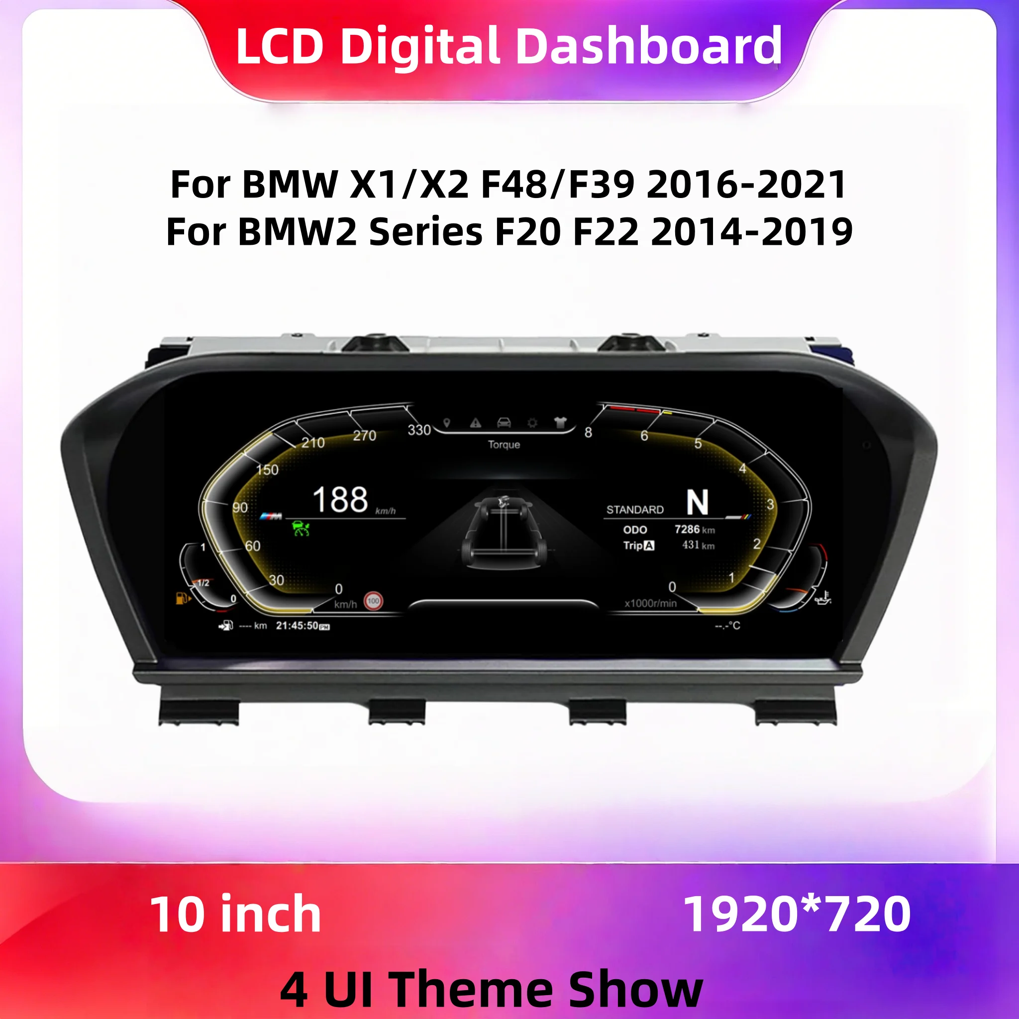 10 Inch Digital Instrument Gauge Cluster For BMW 1/2 Series F20 F52 F22 F45 X1 F48 F49 F39 2014-2021 Dashboard Speedometer Cockpit1
10 Inch Digital Instrument Gauge Cluster For BMW 1/2 Series F20 F52 F22 F45 X1 F48 F49 F39 2014-2021 Dashboard Speedometer Cockpit1