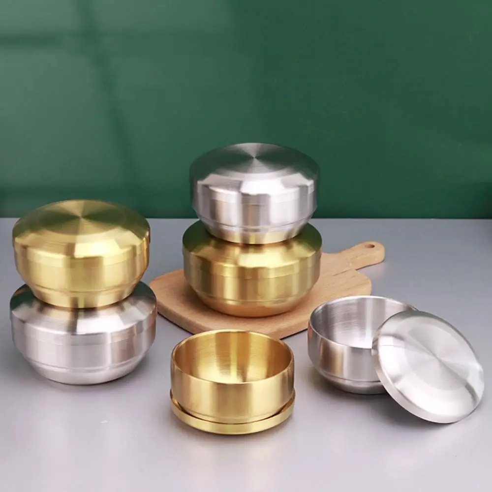 Container Steamed Korean Cuisine 304 Stainless Steel Kitchen Utensils Double Rice Bowl Soup Bowl Cereal Bowls Mixing Bowls
Container Steamed Korean Cuisine 304 Stainless Steel Kitchen Utensils Double Rice Bowl Soup Bowl Cereal Bowls Mixing Bowls