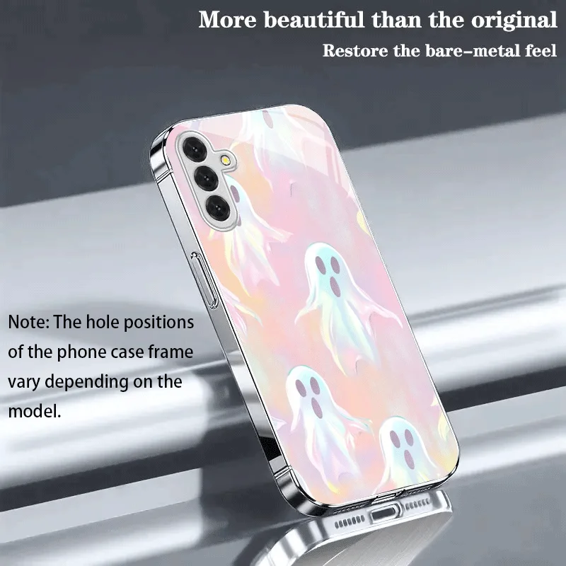 Colorful Ghost Pattern Electroplated Glass Phone Case, suitable for Samsung S26/S25/S24/S23/S22/S21/S20 and other models
Colorful Ghost Pattern Electroplated Glass Phone Case, suitable for Samsung S26/S25/S24/S23/S22/S21/S20 and other models