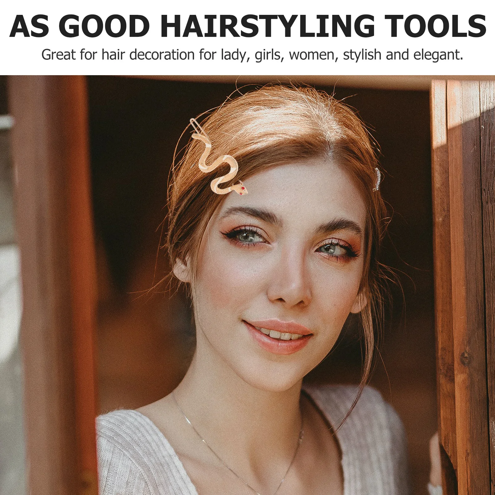 Snake Shaped Hairpins Metal Diamond Clips for Women Girls Stylish Durable Hairstyling Tools Vintage Accessories nament Retro
Snake Shaped Hairpins Metal Diamond Clips for Women Girls Stylish Durable Hairstyling Tools Vintage Accessories nament Retro