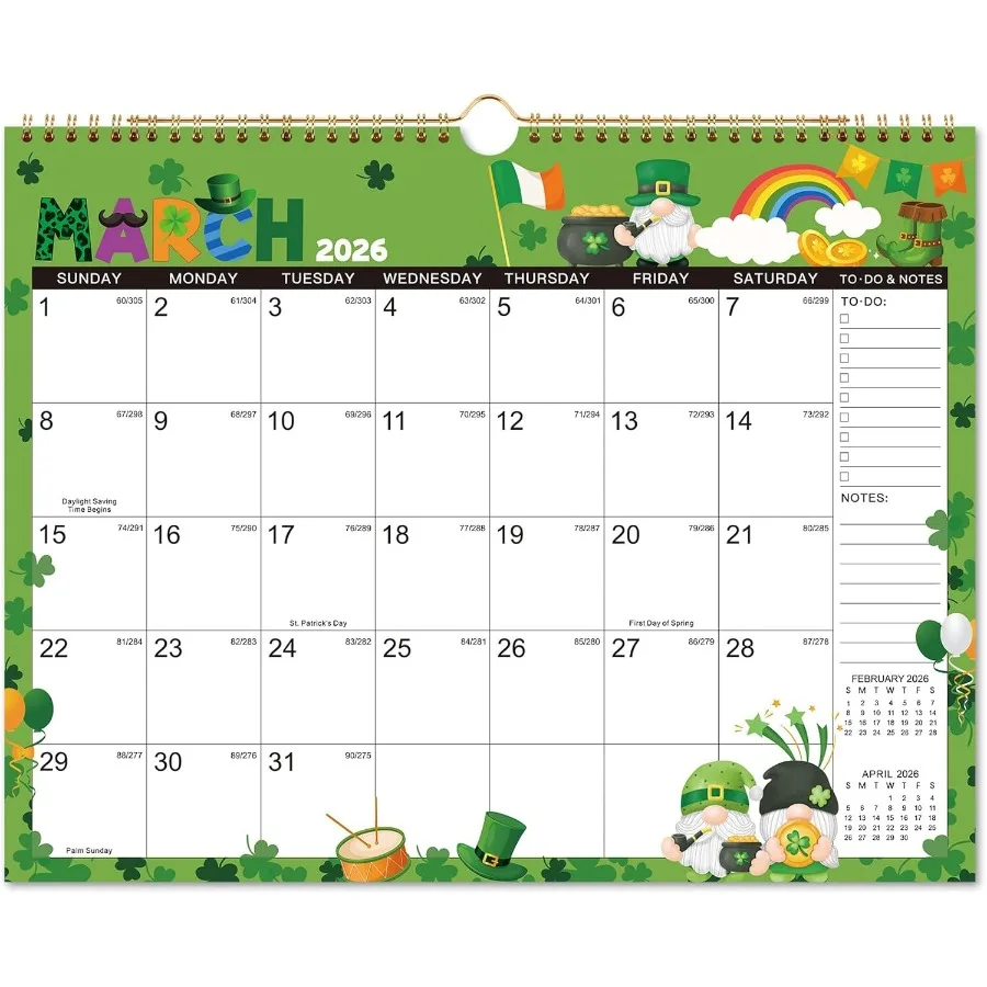 2026 Calendar - 2026 Wall Calendar January 2026 - December 2026 14.8" x 11.6" 2026 Calendar Planner with Twin-Wire Binding Hang
2026 Calendar - 2026 Wall Calendar January 2026 - December 2026 14.8" x 11.6" 2026 Calendar Planner with Twin-Wire Binding Hang