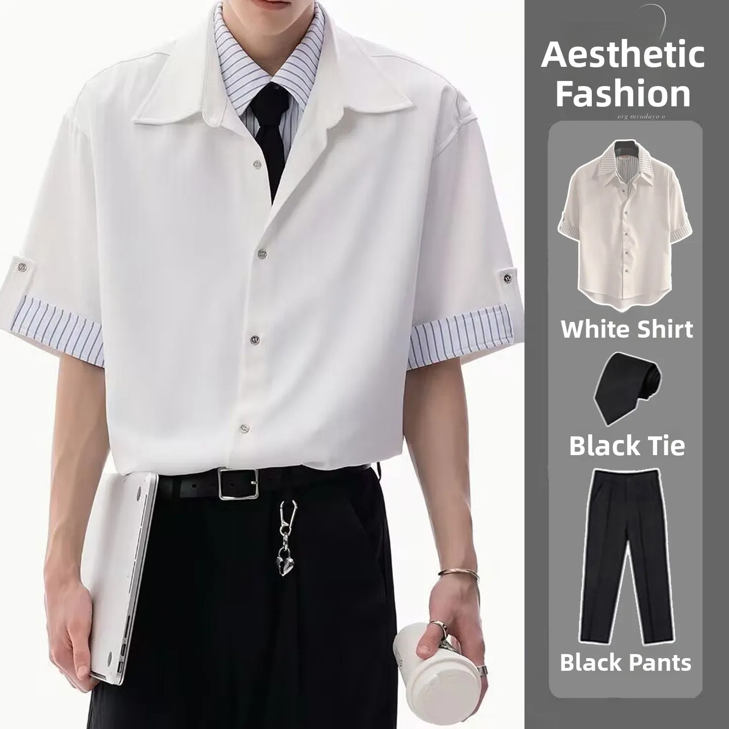 Summer New Style Loose Casual Double Layer Short Sleeve Shirt Hong Kong Style Fake Two-Piece Student Versatile Top Design Sen...
Summer New Style Loose Casual Double Layer Short Sleeve Shirt Hong Kong Style Fake Two-Piece Student Versatile Top Design Sen...